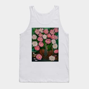 lovely color combination in this bouquet of flowers in a metallic copper vase Tank Top